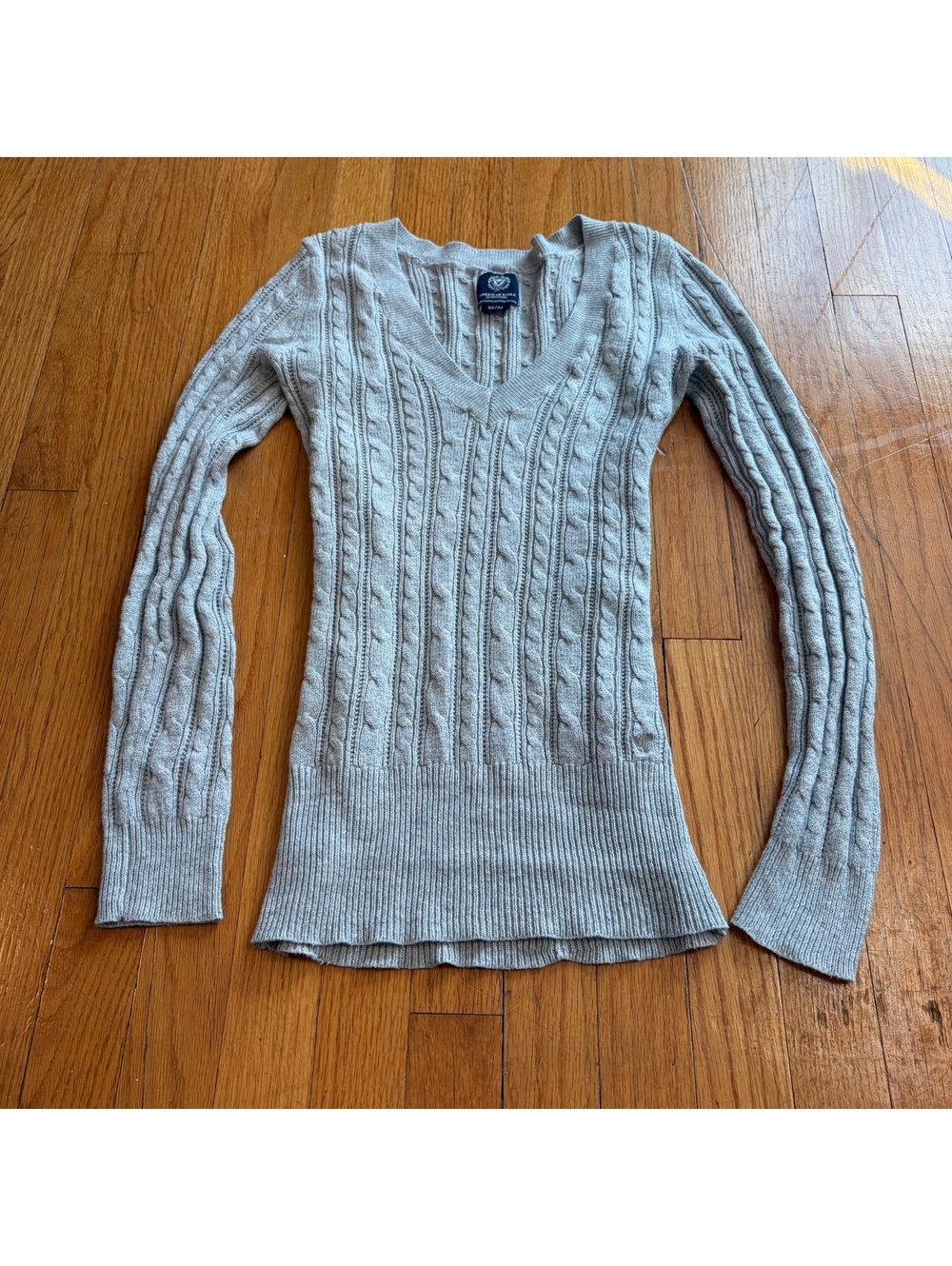 Vintage Y2K fitted knit sweater cami babydoll long sleeve